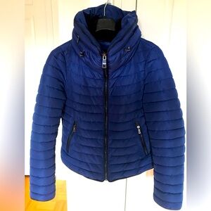 Zara royal blue short fall/winter coat